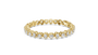Gold bracelet with diamonds on a white background