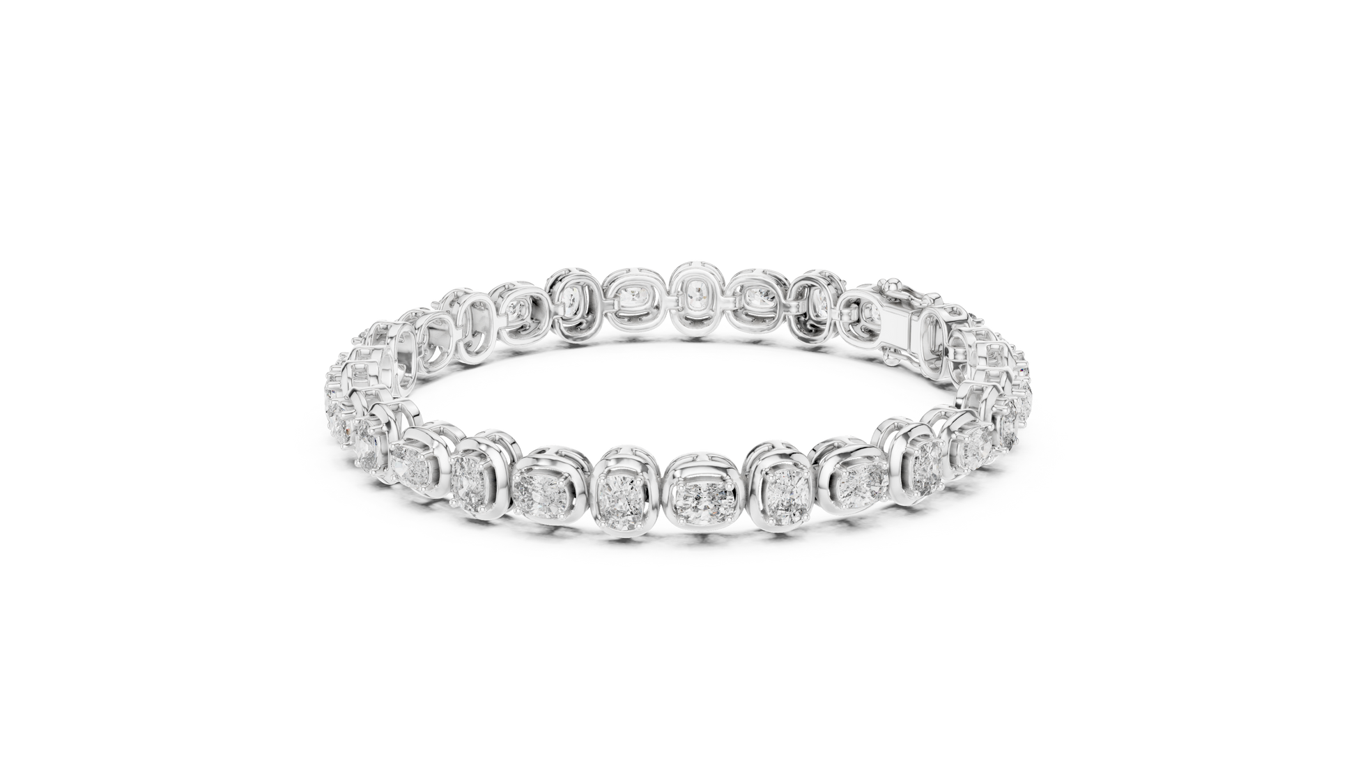 Diamond ring on a white background