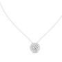 Diamond necklace on a white background