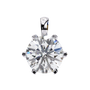 Diamond pendant on a white background