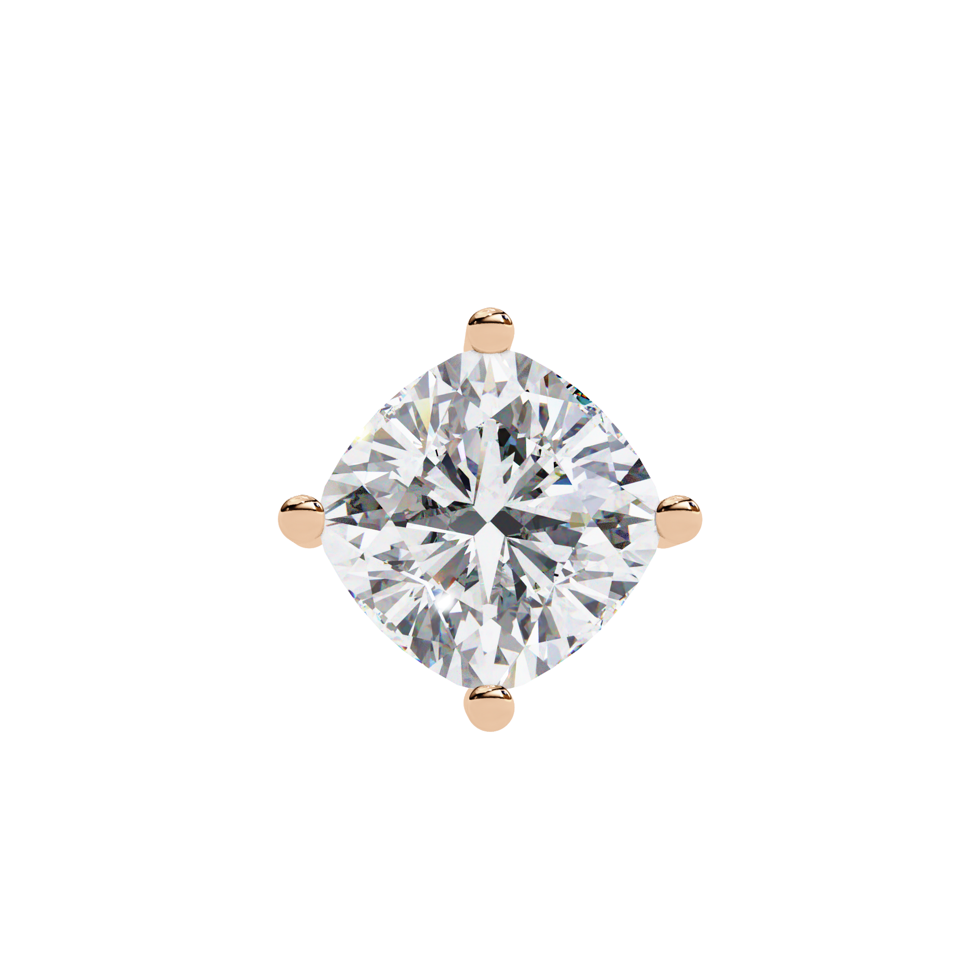 solitaire pendant showcases a spectacular Cushion Square diamond