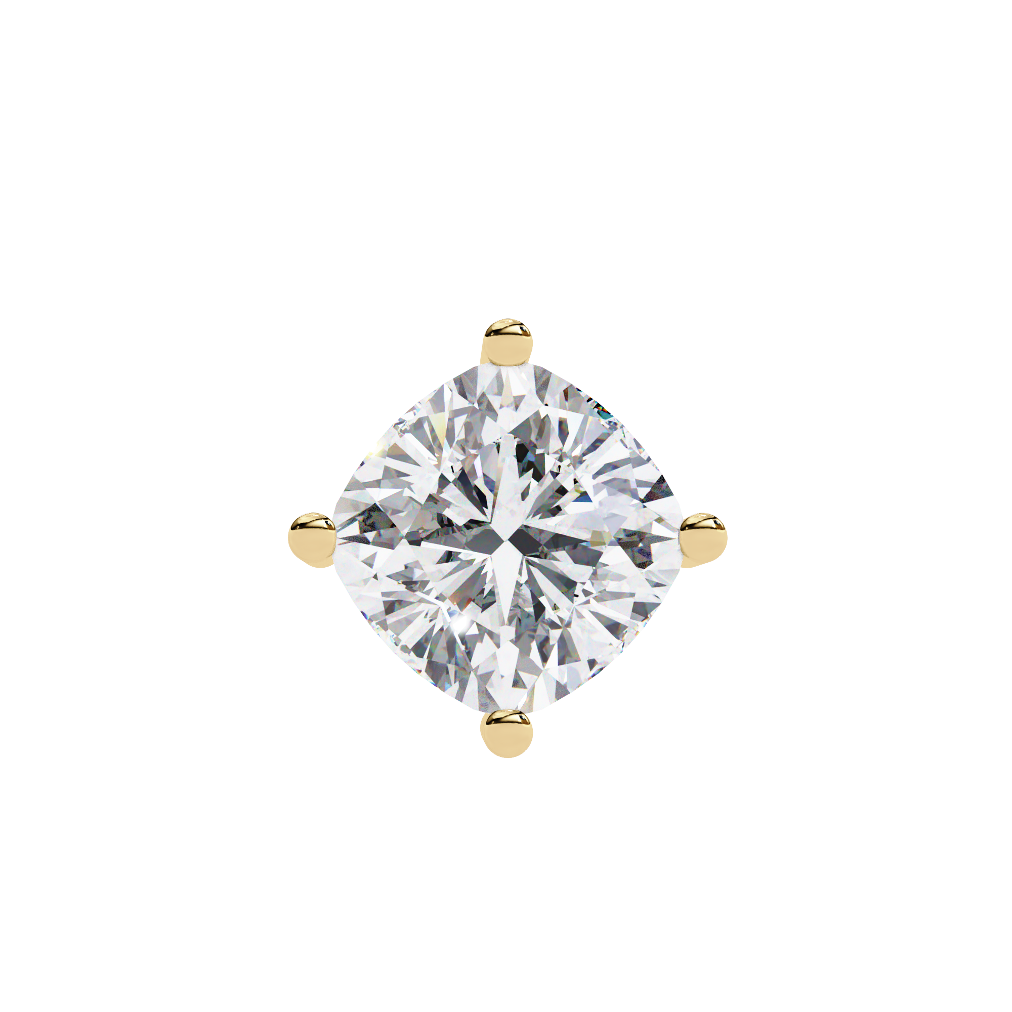 solitaire pendant showcases a spectacular Cushion Square diamond