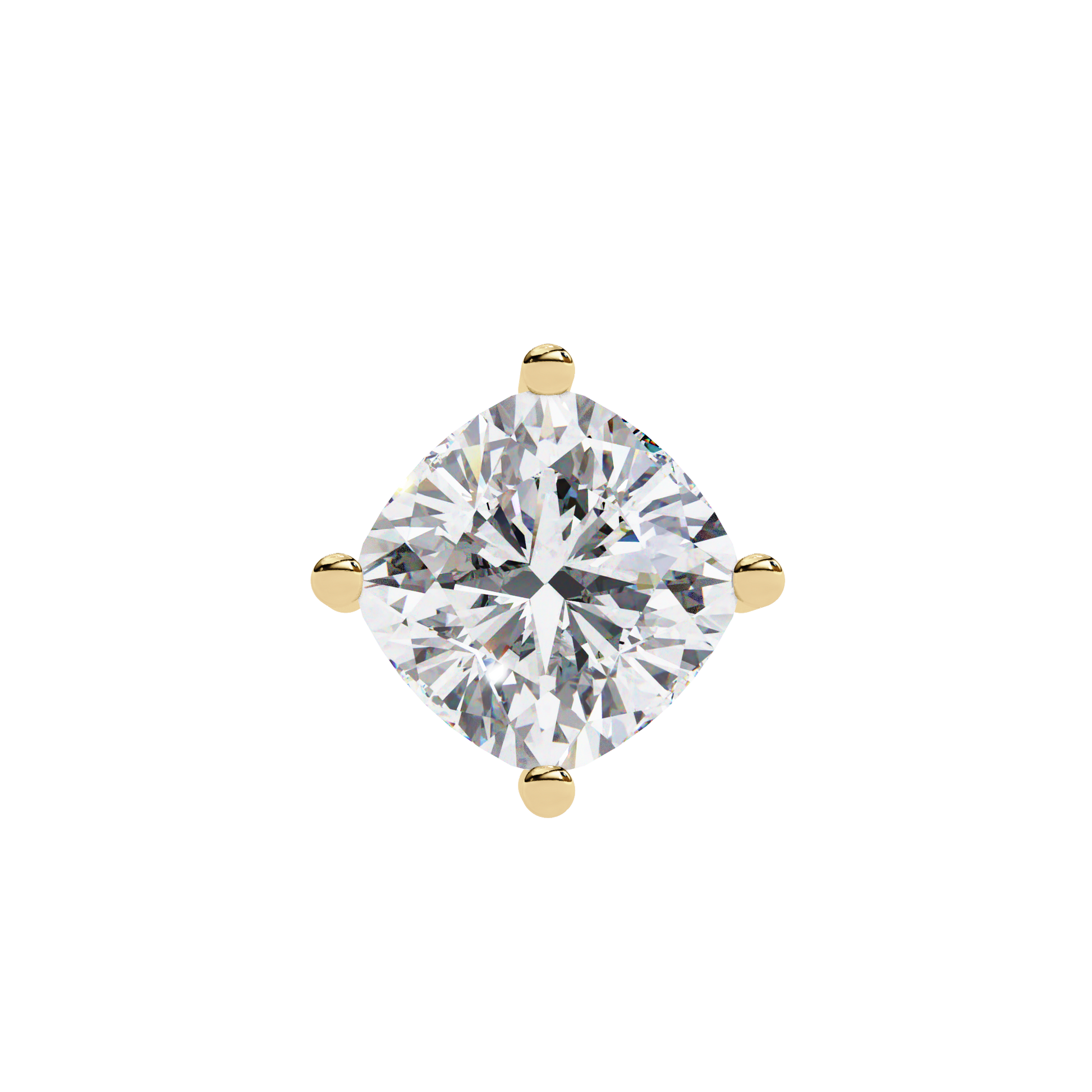 solitaire pendant showcases a spectacular Cushion Square diamond