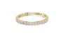 Gold bracelet with diamonds on a white background