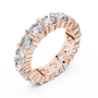 eternity band showcases a continuous, breathtaking circle of Round Brilliant Diamonds