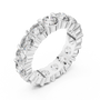 eternity band showcases a continuous, breathtaking circle of Round Brilliant Diamonds