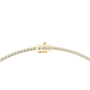 Diamond necklace with a small diamond pendant on a white background