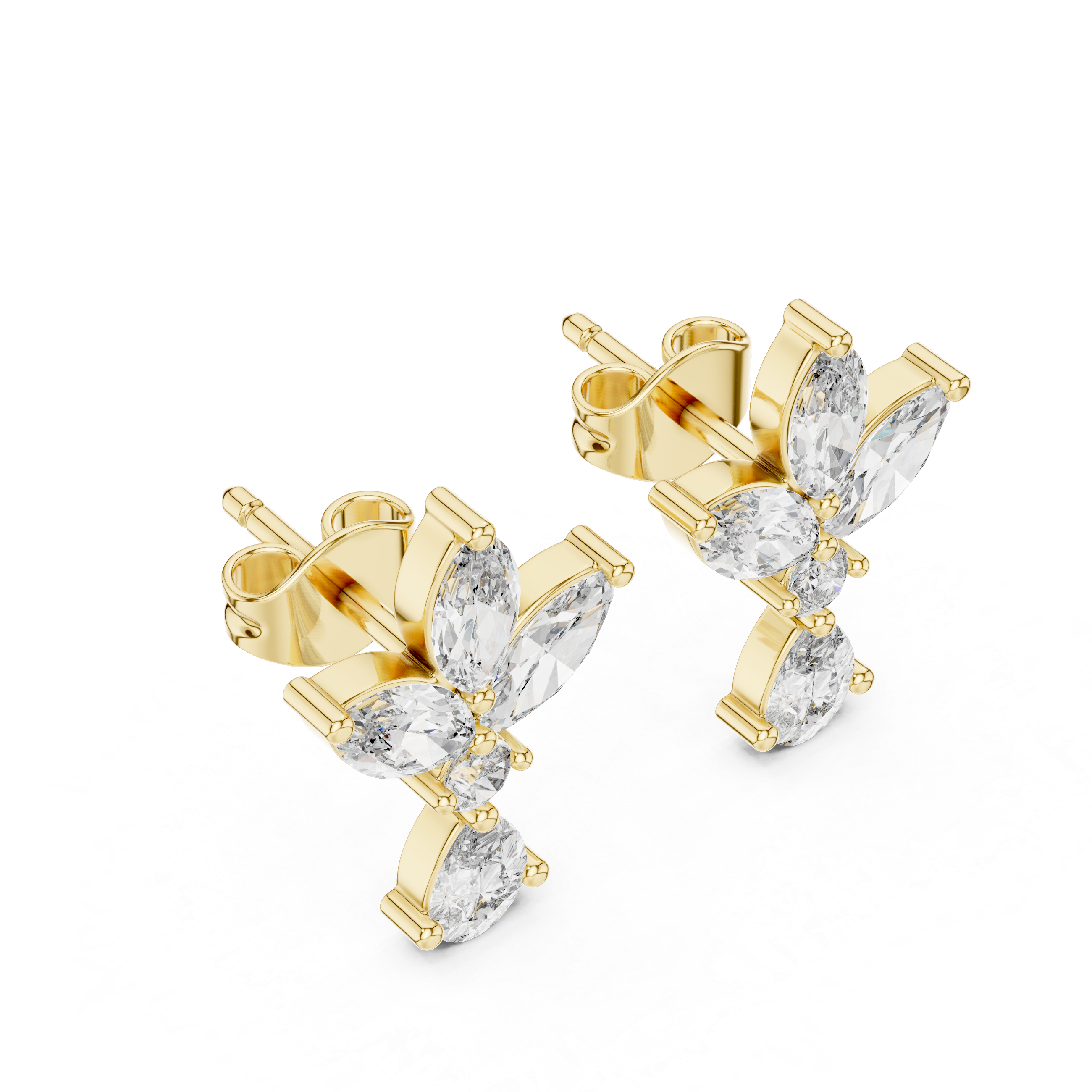 marquise-floral-pear-diamond-drop-earrings