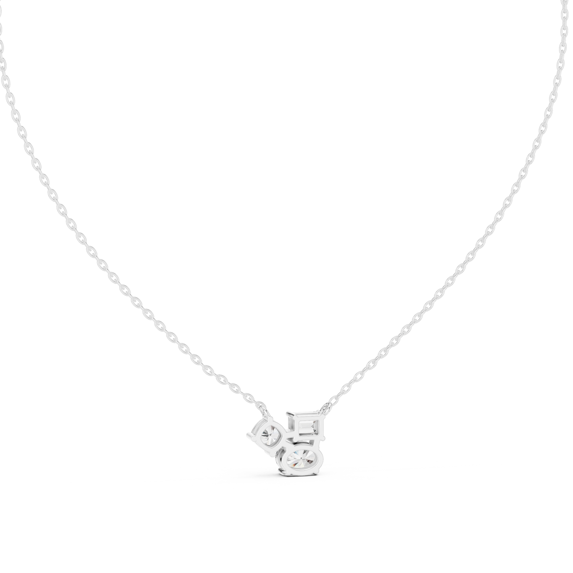 Multi-Shape Diamond Mosaic Pendant