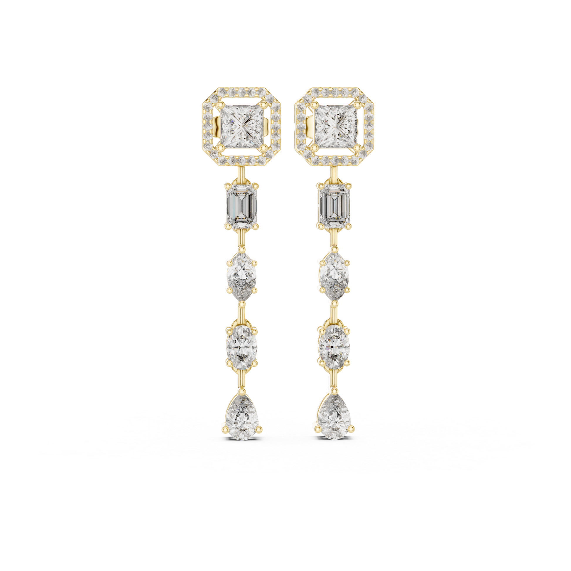 opulent-multi-shape-diamond-line-drop-earrings-princess-halo