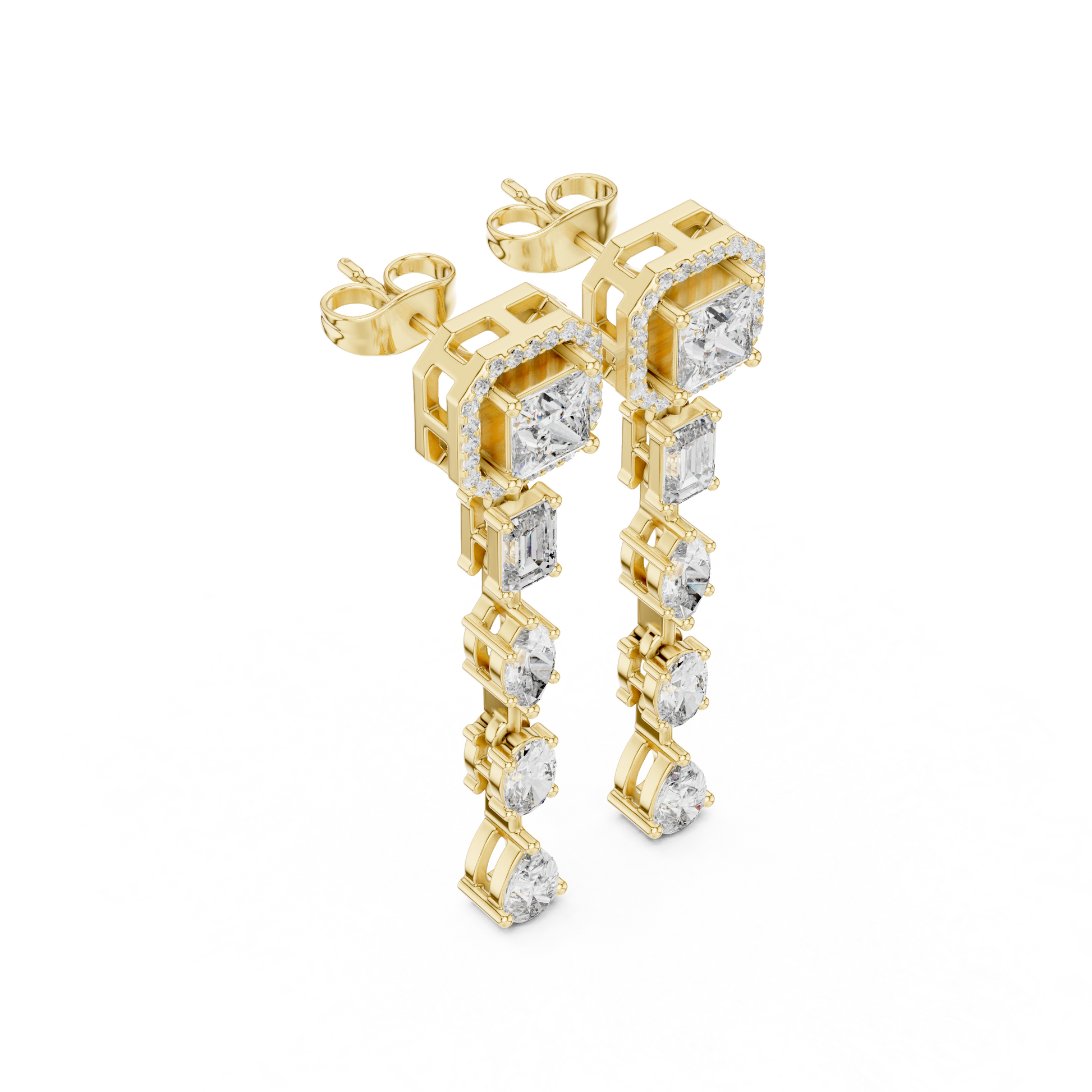 opulent-multi-shape-diamond-line-drop-earrings-princess-halo