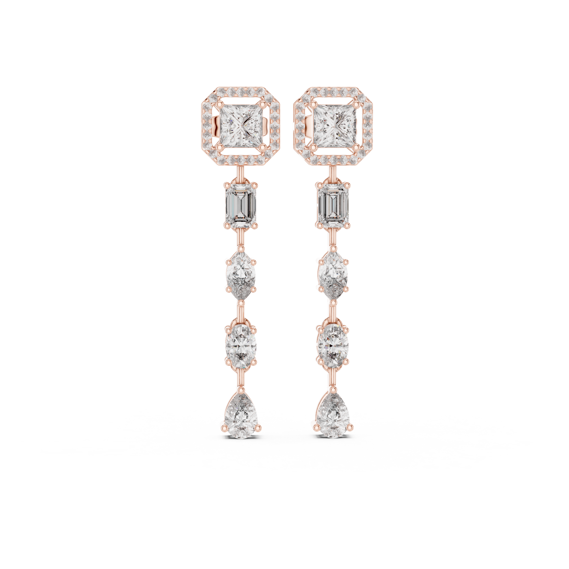 opulent-multi-shape-diamond-line-drop-earrings-princess-halo