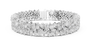 Diamond bracelet on a white background