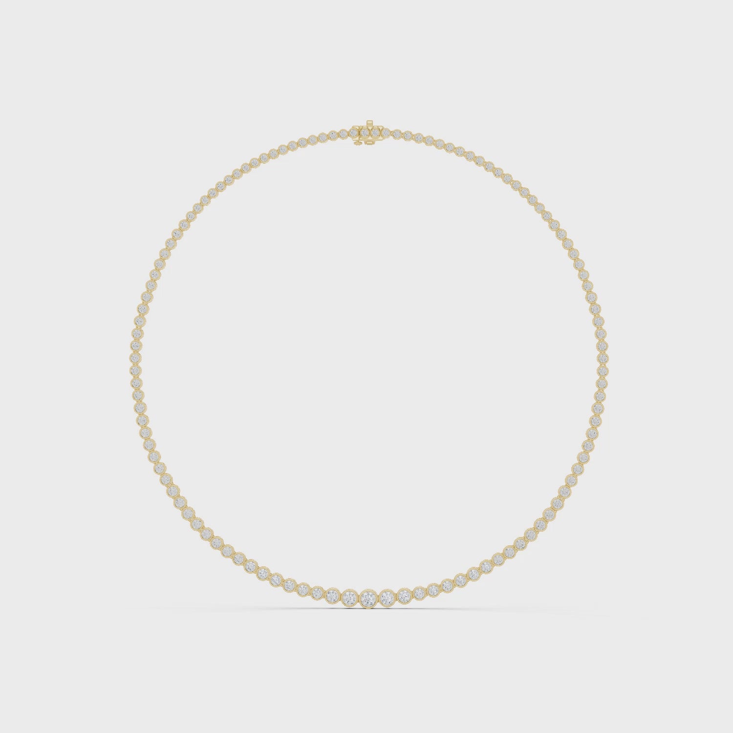 round-brilliant-diamond-bezel-tennis-necklace