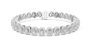 Diamond bracelet on a white background